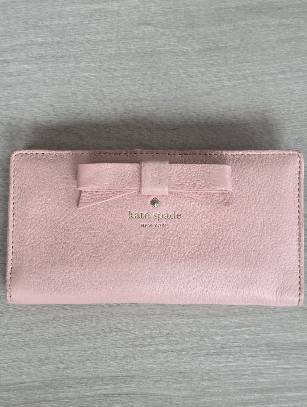 kate spade New York Pink Bow Continental Wallet
